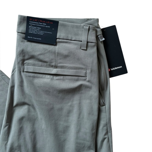 lululemon Commission Pant – Men’s 31x32 – Grey – New With Tags - Picture 4 of 6